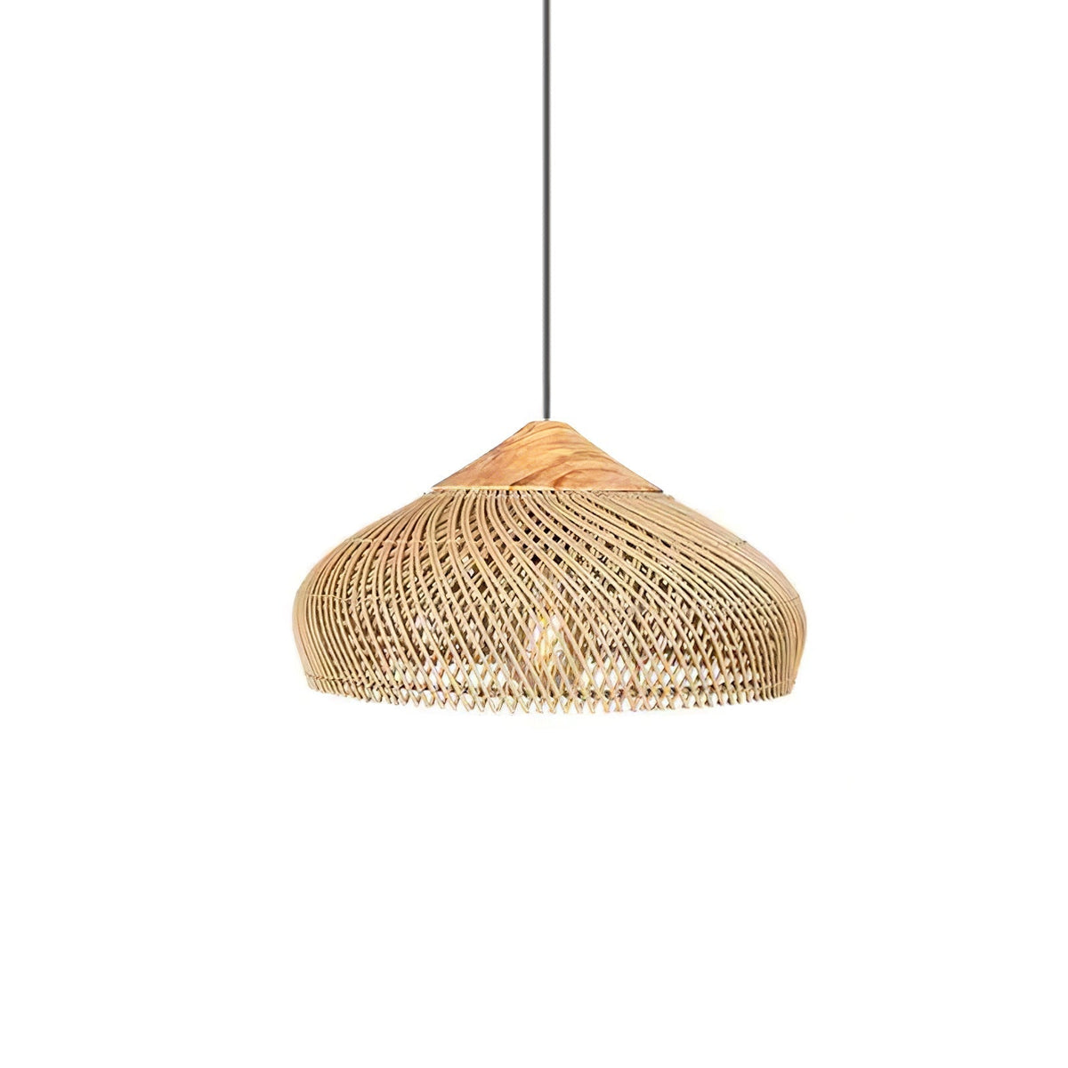 Solavn Lampe suspendue en bois de rotin - Neutralighting