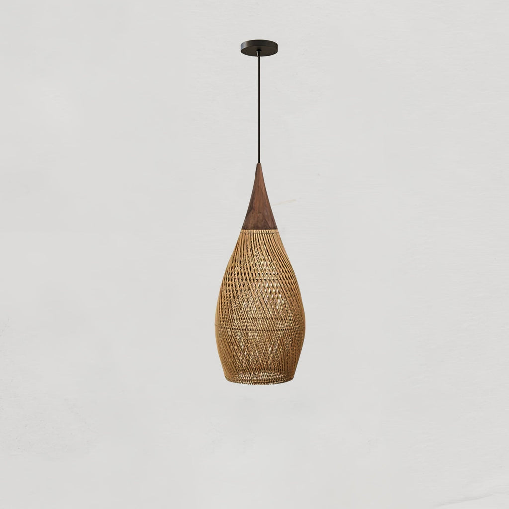Solavn Lampe suspendue en bois de rotin - Neutralighting