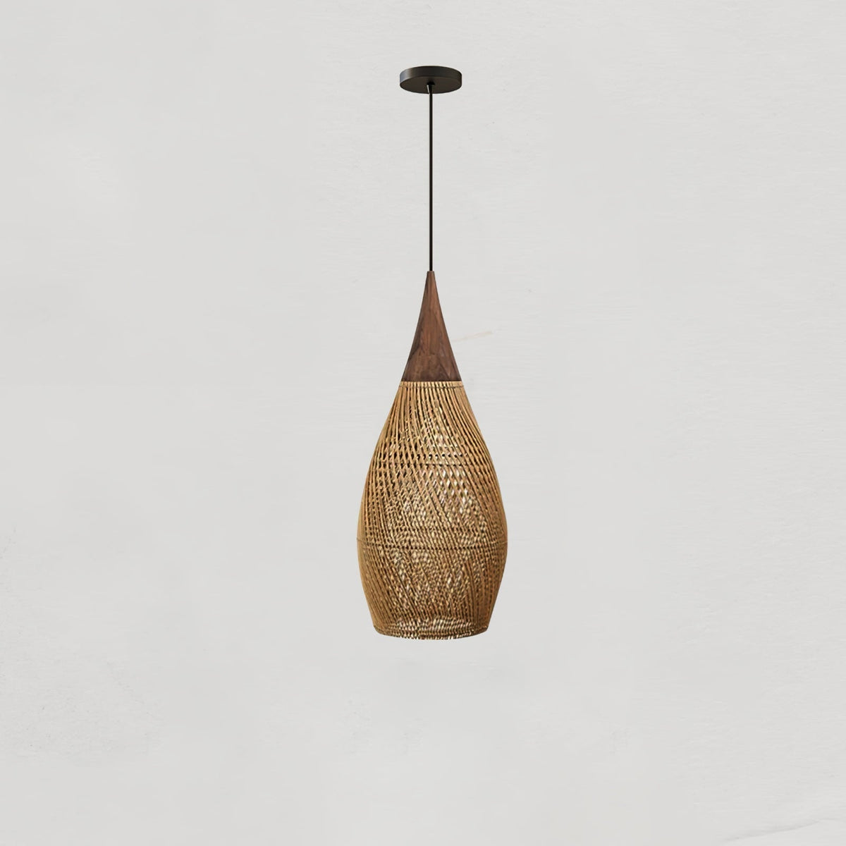 Solavn Lampe suspendue en bois de rotin - Neutralighting