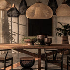 Evelyn Suspension en Rotin Tressé pour Salon - Neutralighting