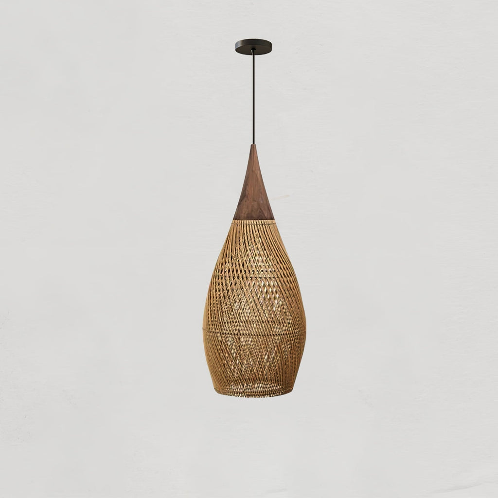 Solavn Lampe suspendue en bois de rotin - Neutralighting