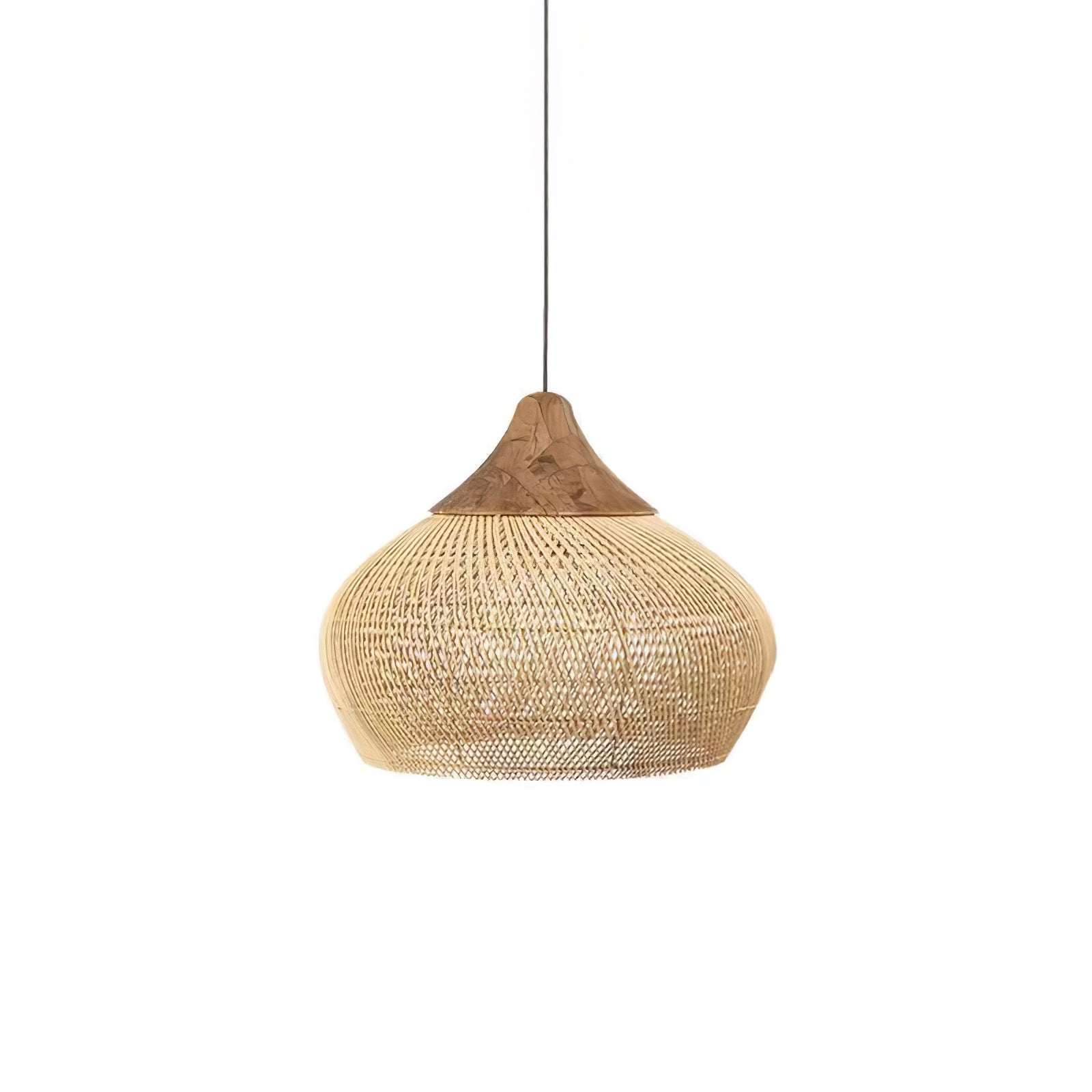 Evelyn Suspension en Rotin Tressé pour Salon - Neutralighting