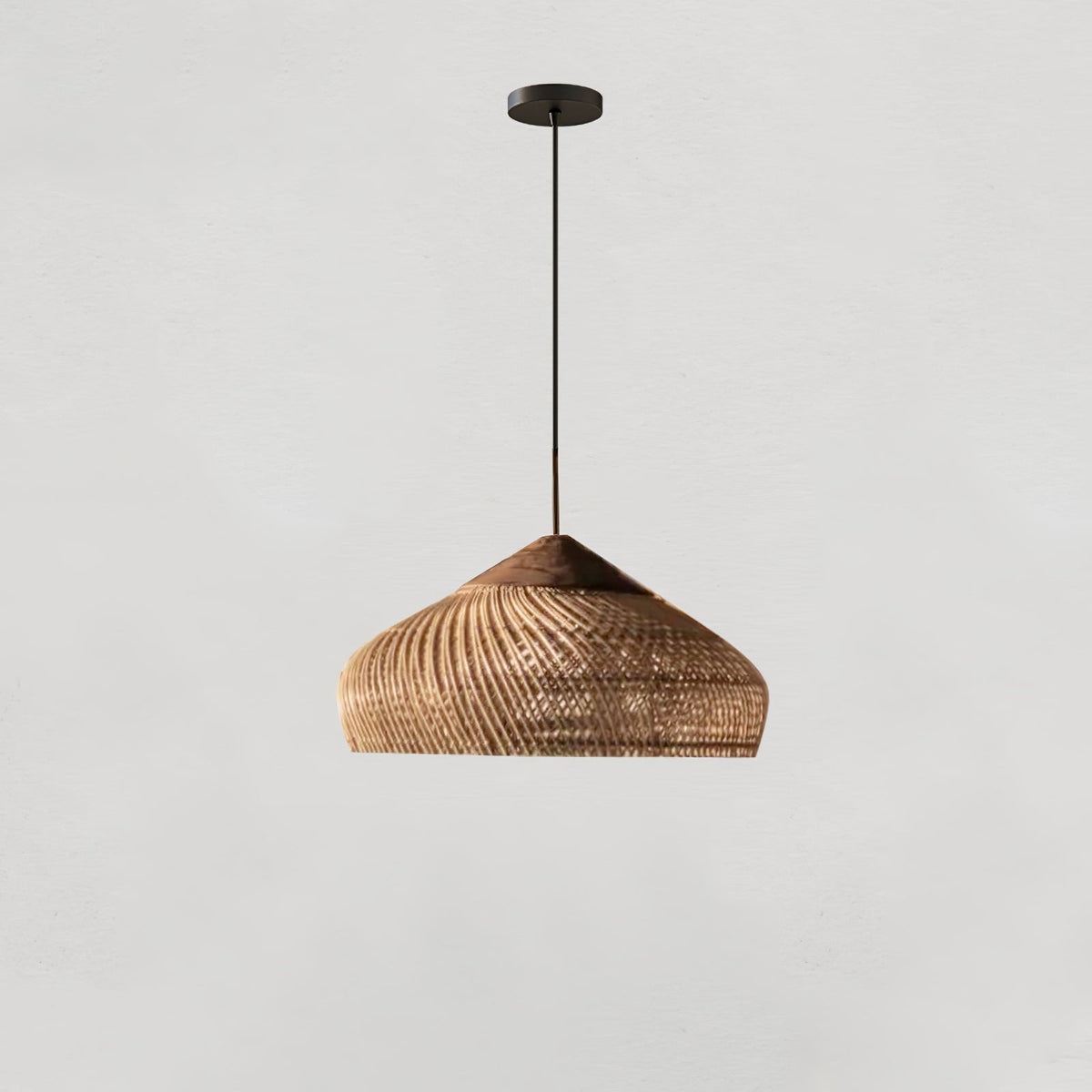 Solavn Lampe suspendue en bois de rotin - Neutralighting