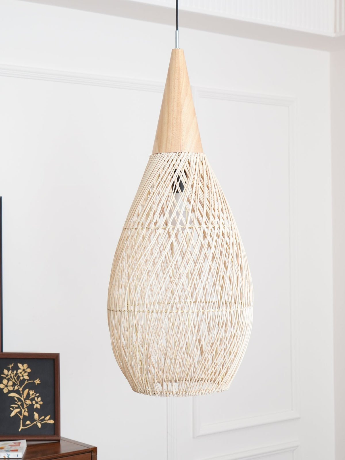 Solavn Lampe suspendue en bois de rotin - Neutralighting