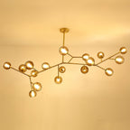 Kinetic Individuel Créativité Laiton Verre Lustre - Neutralighting