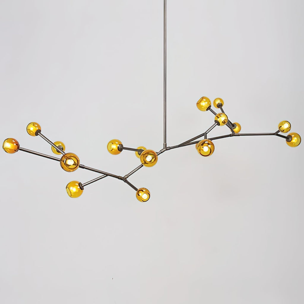 Kinetic Individuel Créativité Laiton Verre Lustre - Neutralighting