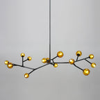 Kinetic Individuel Créativité Laiton Verre Lustre - Neutralighting