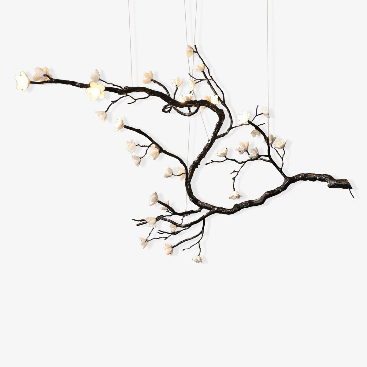 Aurora Lustre Organique à Branches et Fleurs - Neutralighting