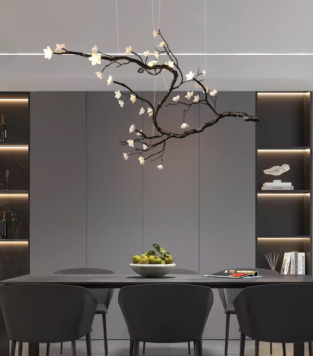 Aurora Lustre Organique à Branches et Fleurs - Neutralighting
