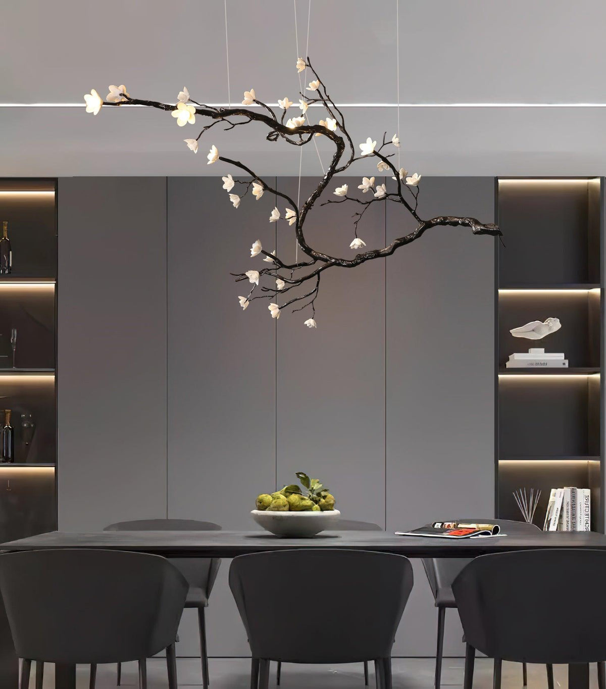 Aurora Lustre Organique à Branches et Fleurs - Neutralighting