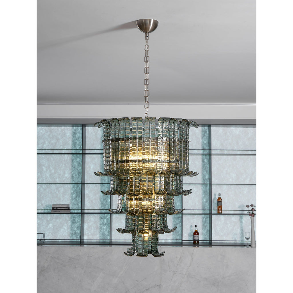 Aether Postmodern Luxe Verre Métal Lustre - Neutralighting