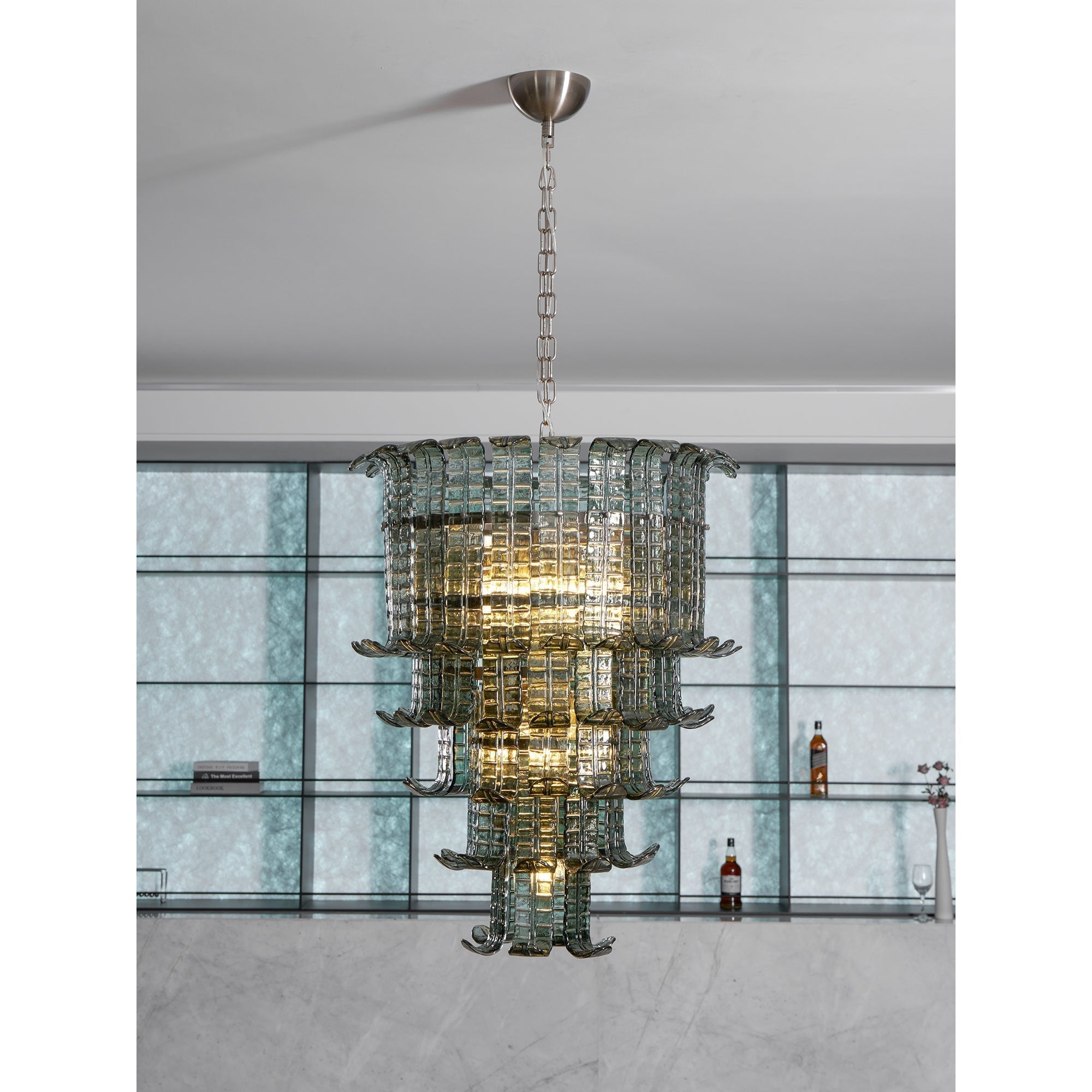 Aether Postmodern Luxe Verre Métal Lustre - Neutralighting