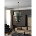 Aether Postmodern Luxe Verre Métal Lustre - Neutralighting