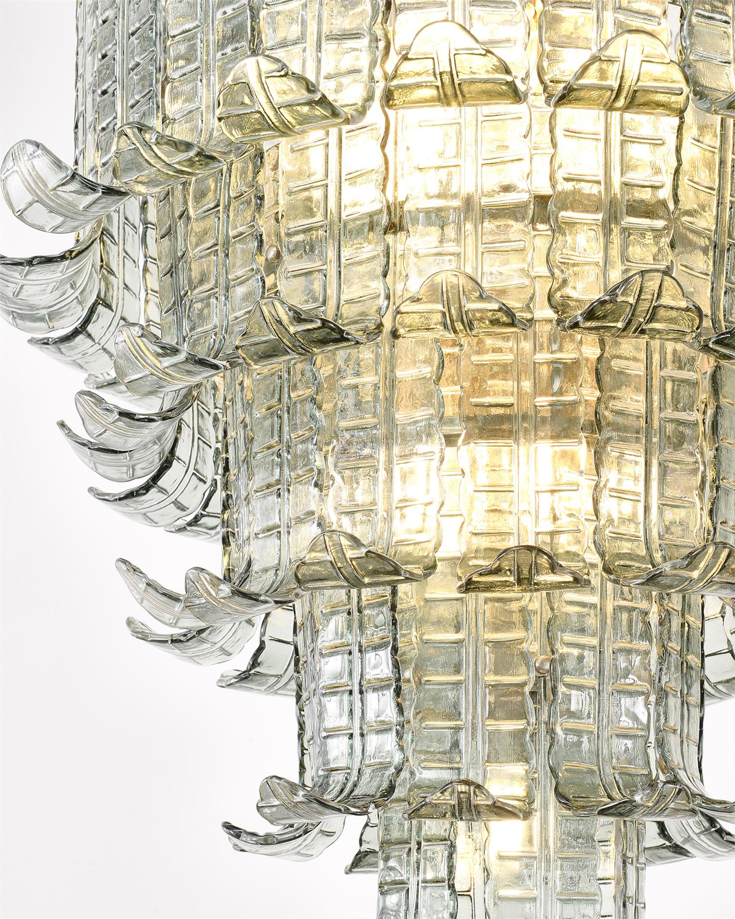 Brasher Lustre en Verre de Murano à Plusieurs Niveaux élégant - Neutralighting