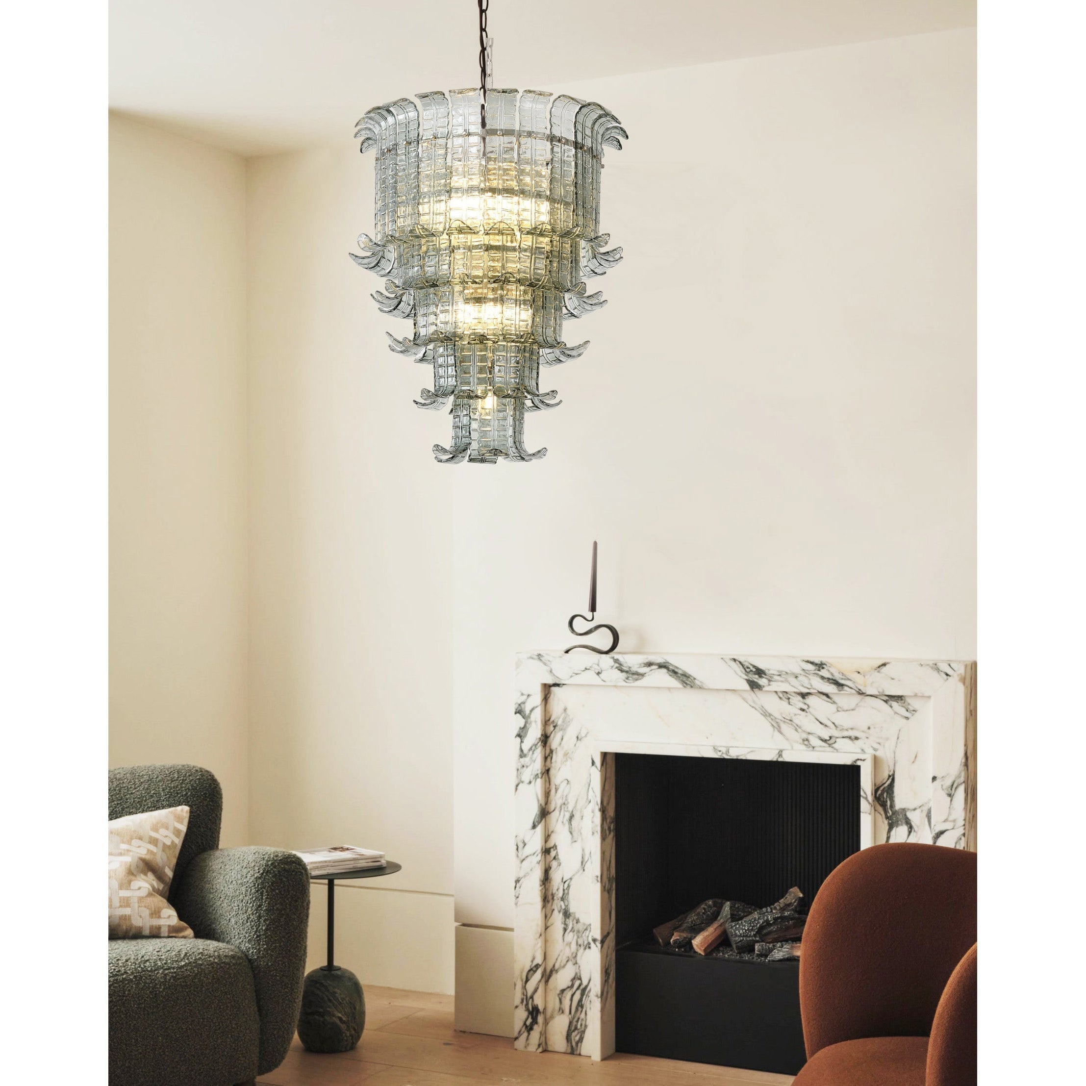 Aether Postmodern Luxe Verre Métal Lustre - Neutralighting