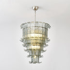 Brasher Lustre en Verre de Murano à Plusieurs Niveaux élégant - Neutralighting