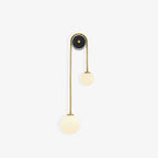 Kim Applique Murale Arc Minimaliste en Laiton et Verre - Neutralighting
