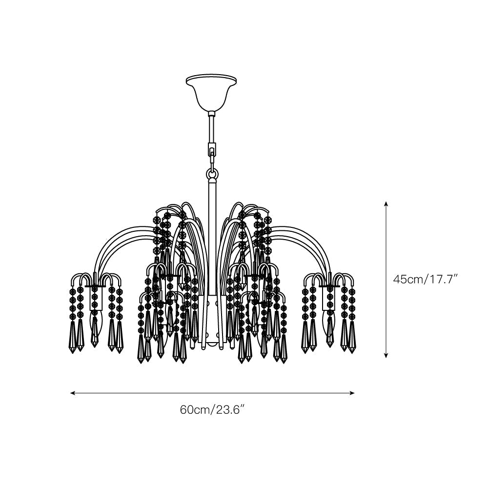 Voyant Prime Luxe Bougie Cristal Lustre - Neutralighting