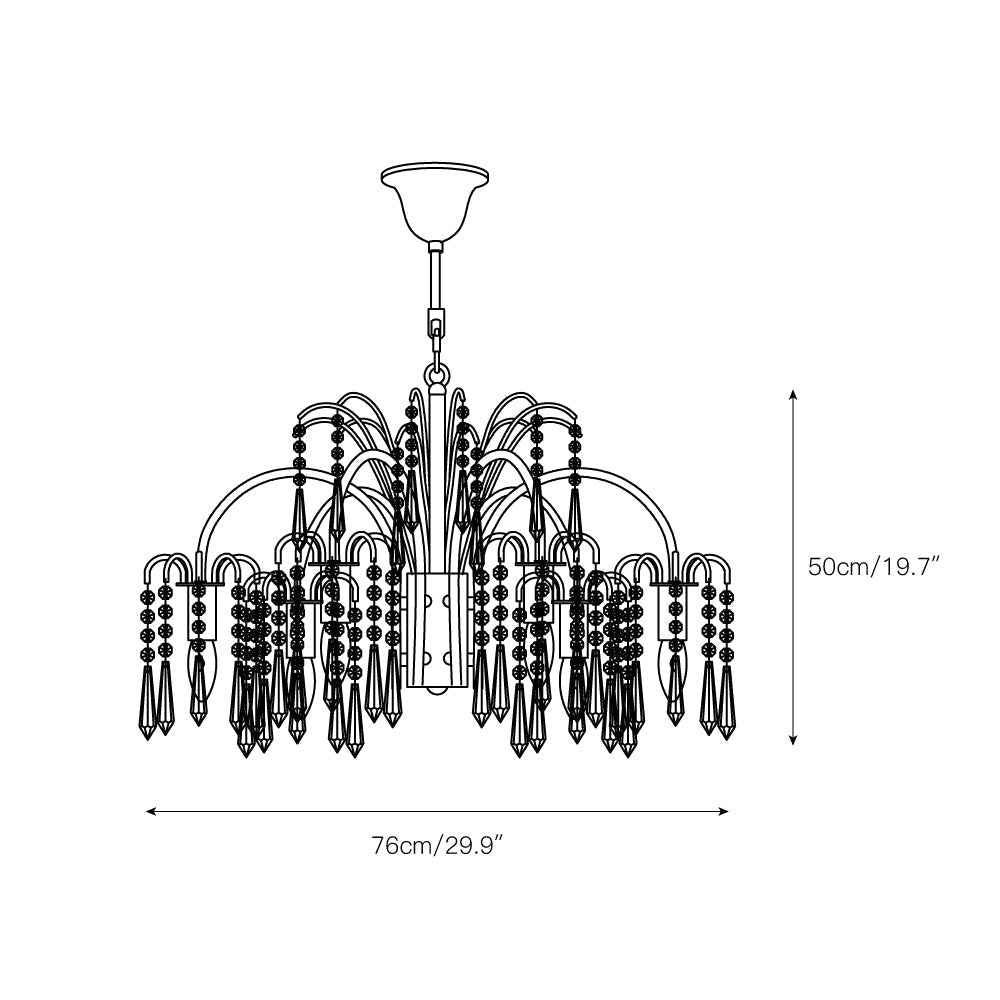 Voyant Prime Luxe Bougie Cristal Lustre - Neutralighting