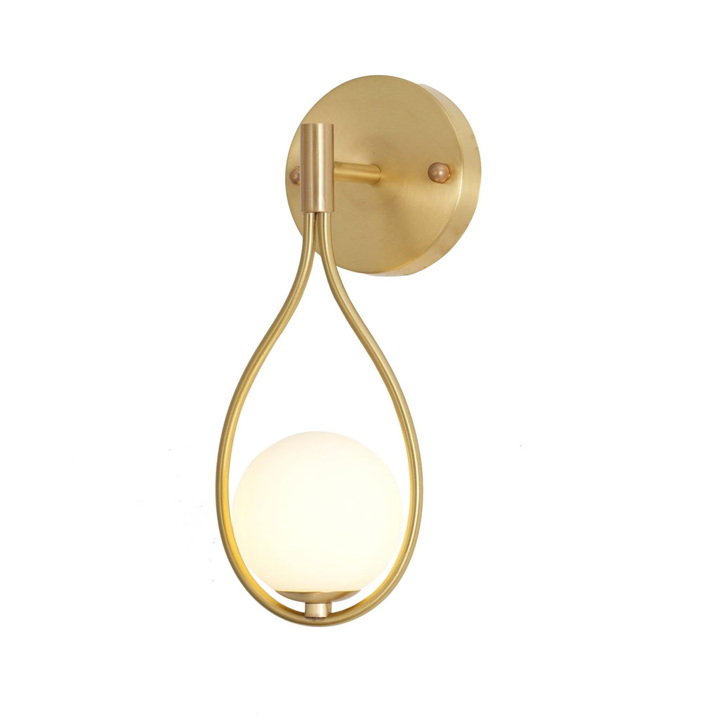 Icarila Moderne Minimaliste Vanité Laiton Verre Applique Murale - Neutralighting