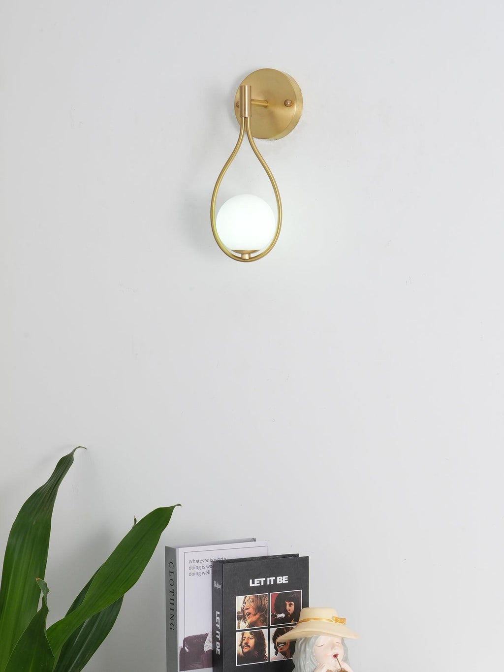 Icarila Moderne Minimaliste Vanité Laiton Verre Applique Murale - Neutralighting