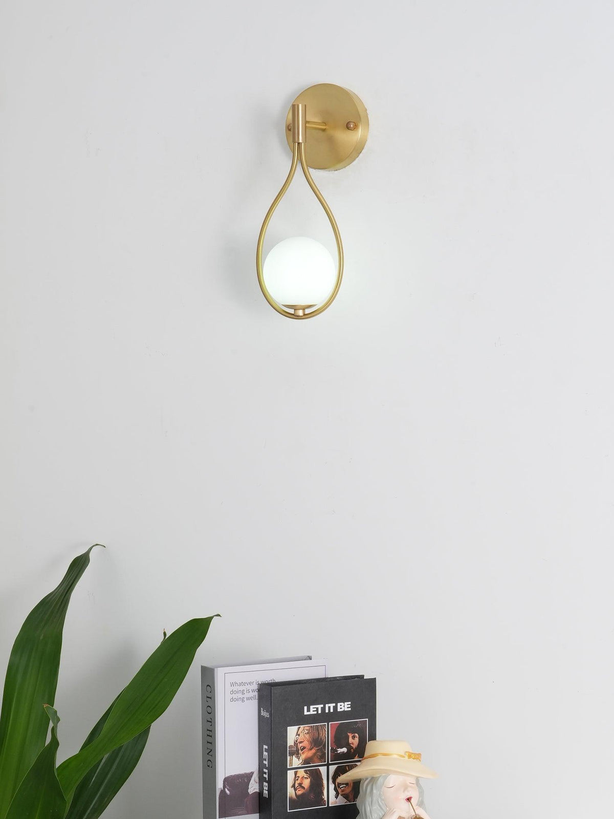 Icarila Moderne Minimaliste Vanité Laiton Verre Applique Murale - Neutralighting