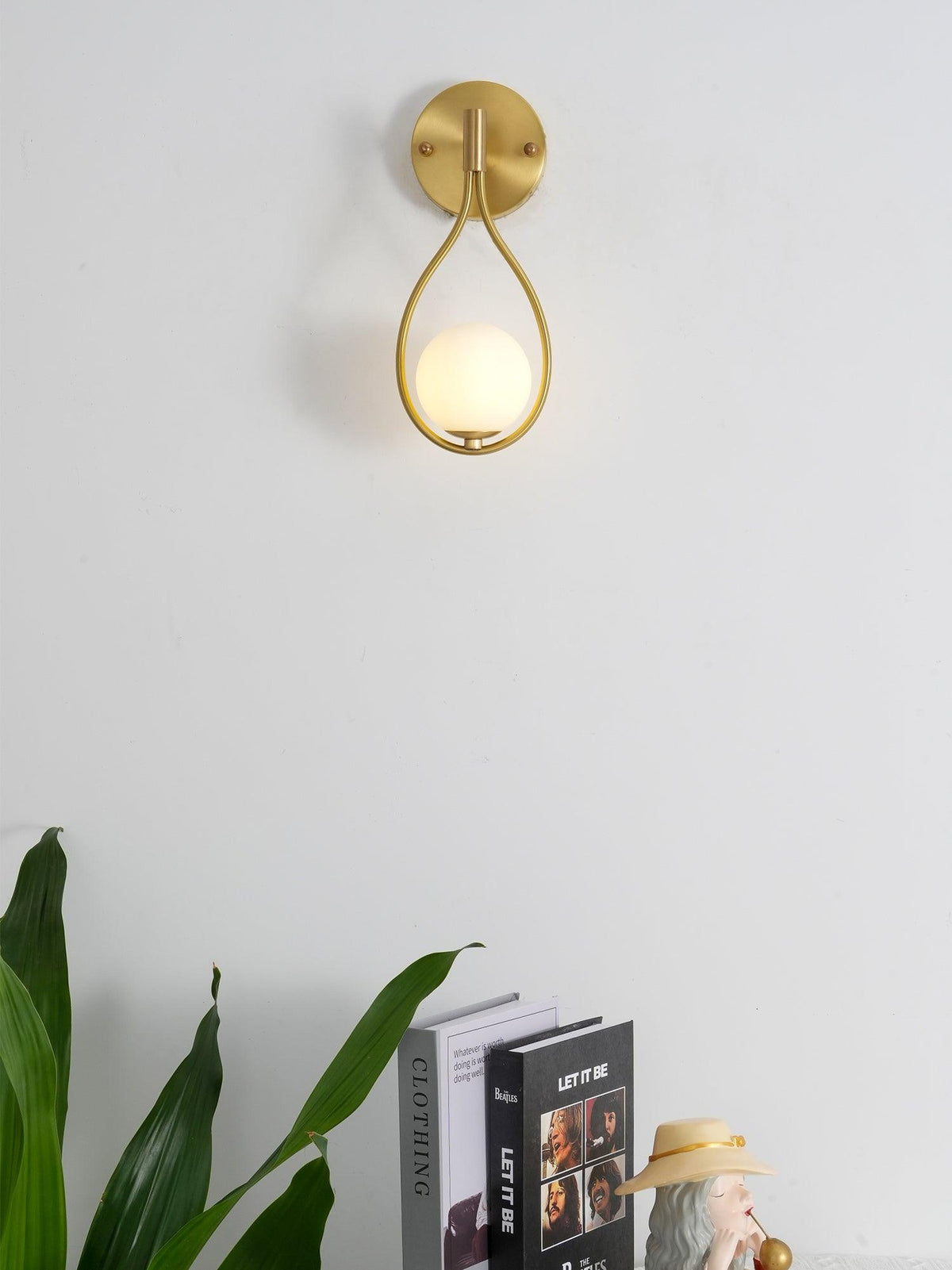 Icarila Moderne Minimaliste Vanité Laiton Verre Applique Murale - Neutralighting