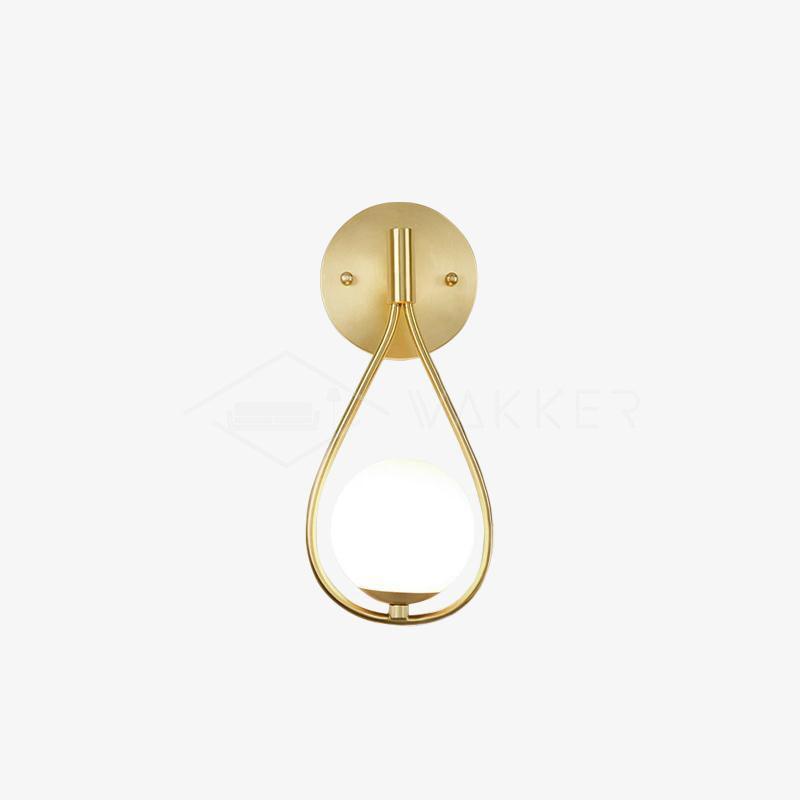 Icarila Moderne Minimaliste Vanité Laiton Verre Applique Murale - Neutralighting
