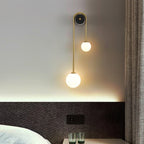 Kim Applique Murale Arc Minimaliste en Laiton et Verre - Neutralighting