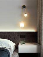 Kim Applique Murale Arc Minimaliste en Laiton et Verre - Neutralighting