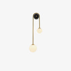 Kim Applique Murale Arc Minimaliste en Laiton et Verre - Neutralighting