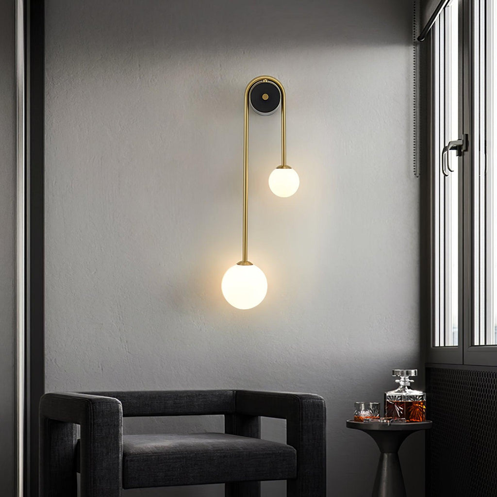 Elaro Applique Murale Arc en Laiton - Neutralighting