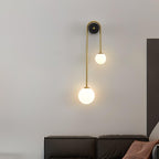 Kim Applique Murale Arc Minimaliste en Laiton et Verre - Neutralighting