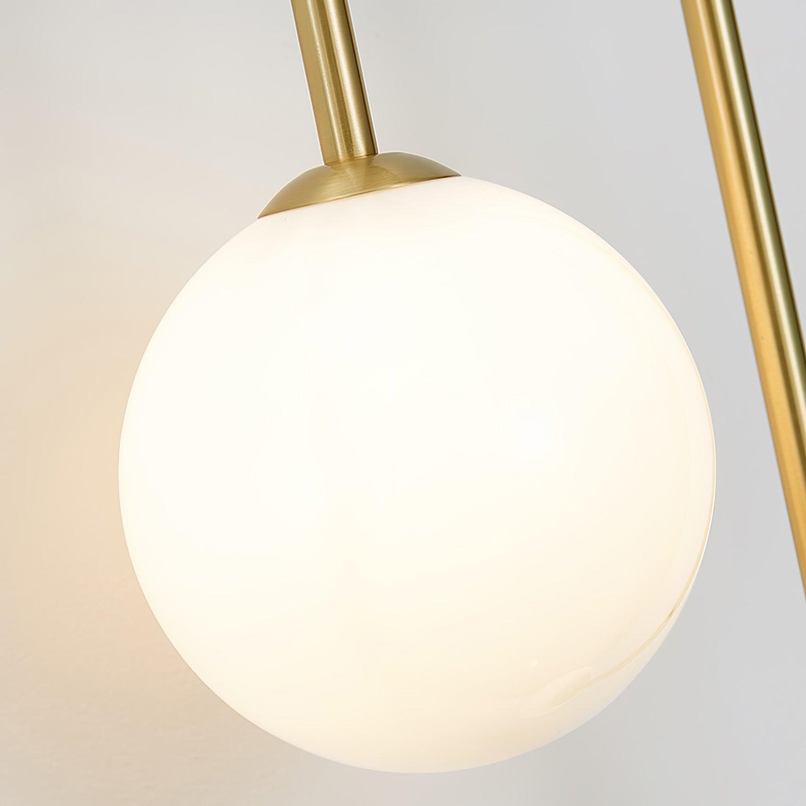 Kim Applique Murale Arc Minimaliste en Laiton et Verre - Neutralighting