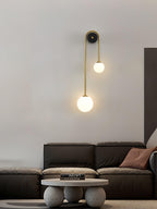 Kim Applique Murale Arc Minimaliste en Laiton et Verre - Neutralighting