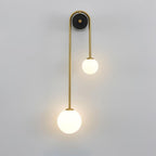 Kim Applique Murale Arc Minimaliste en Laiton et Verre - Neutralighting