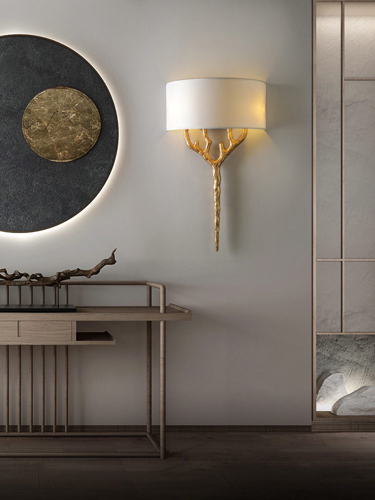 Ceryndir Andouiller Laiton Applique Murale - Neutralighting