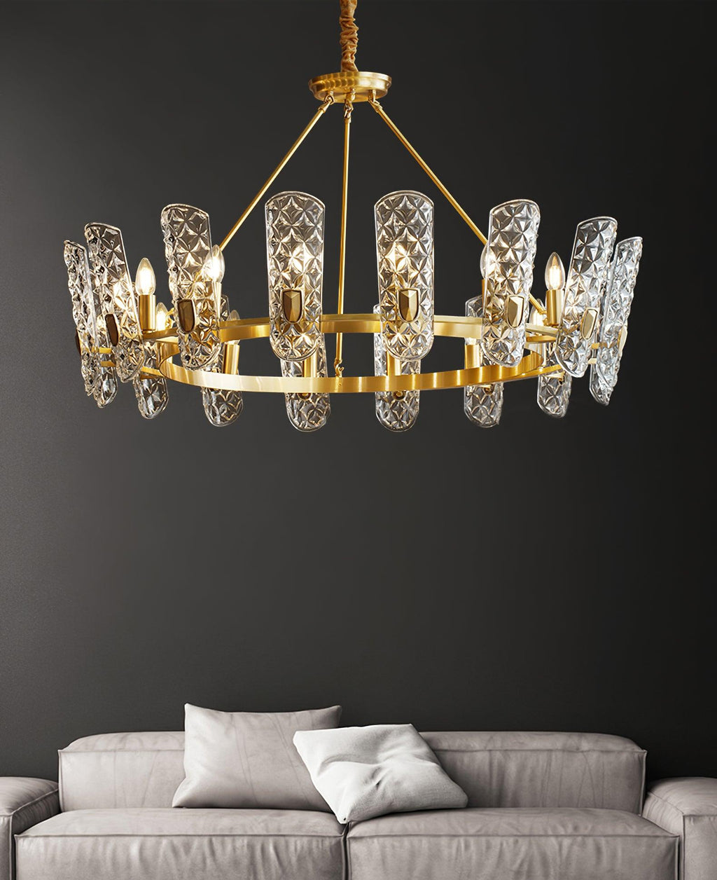 Celeste Lustre Central en Laiton Élégant - Neutralighting