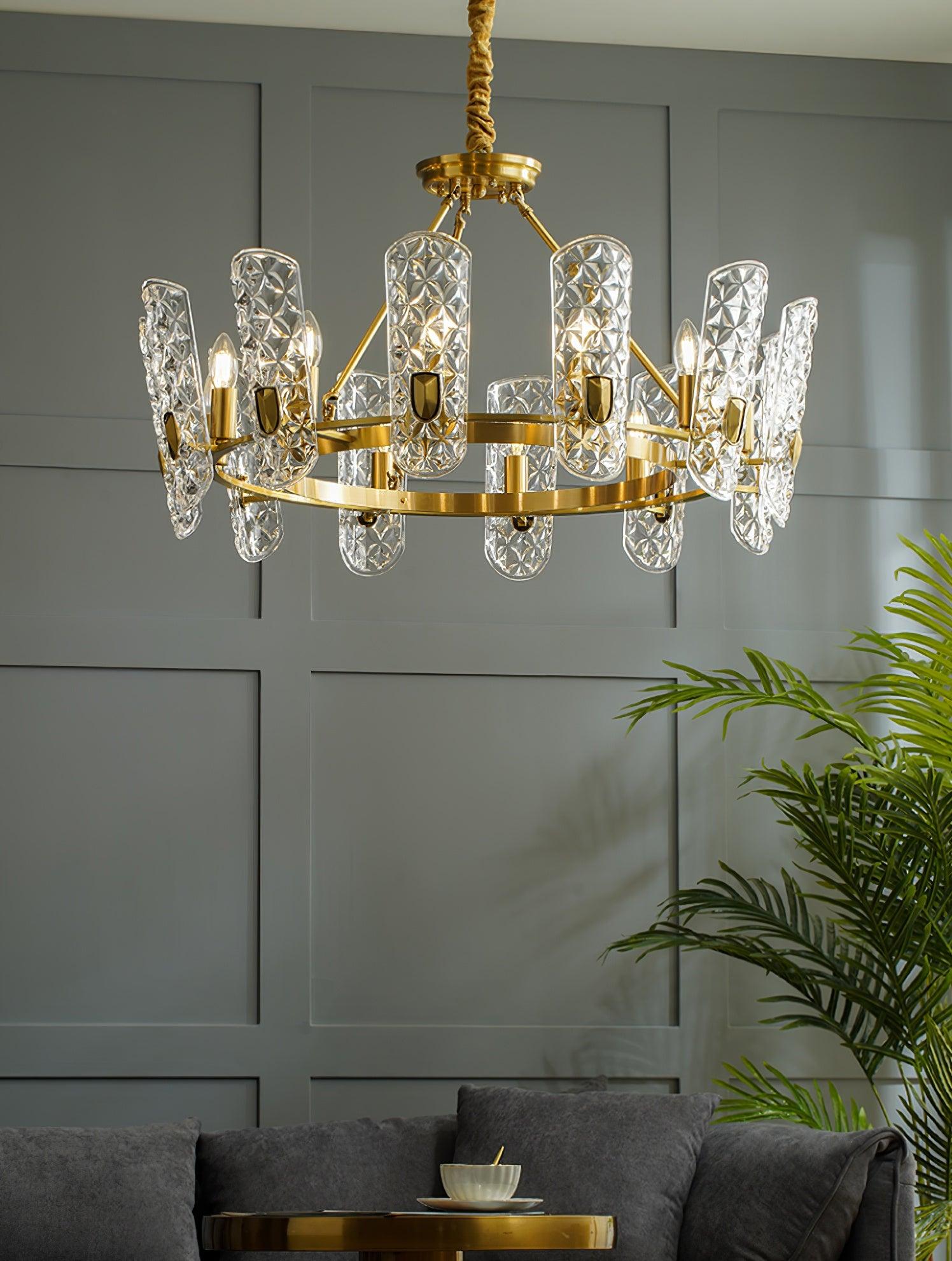 Celeste Lustre Central en Laiton Élégant - Neutralighting