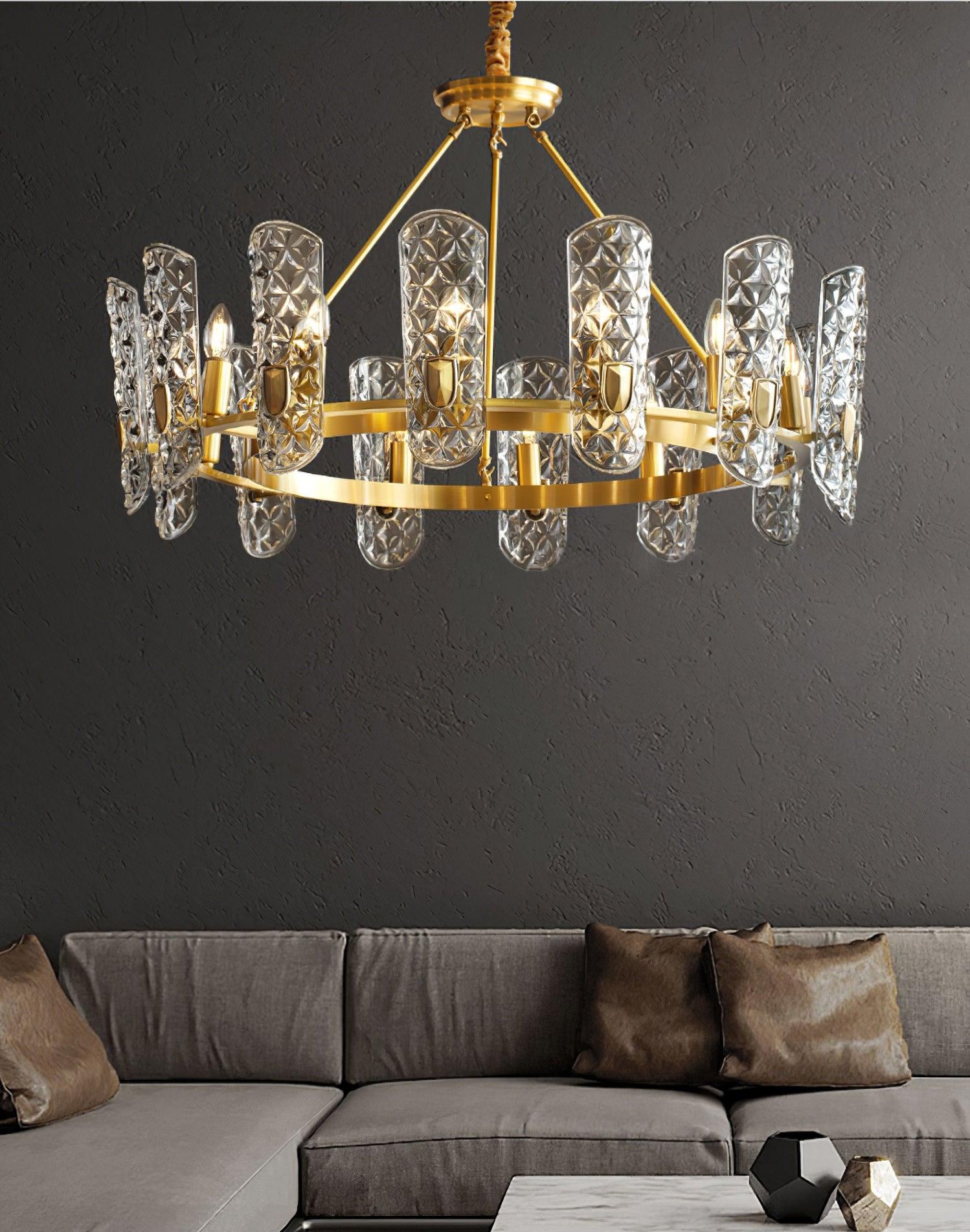 Celeste Lustre Central en Laiton Élégant - Neutralighting