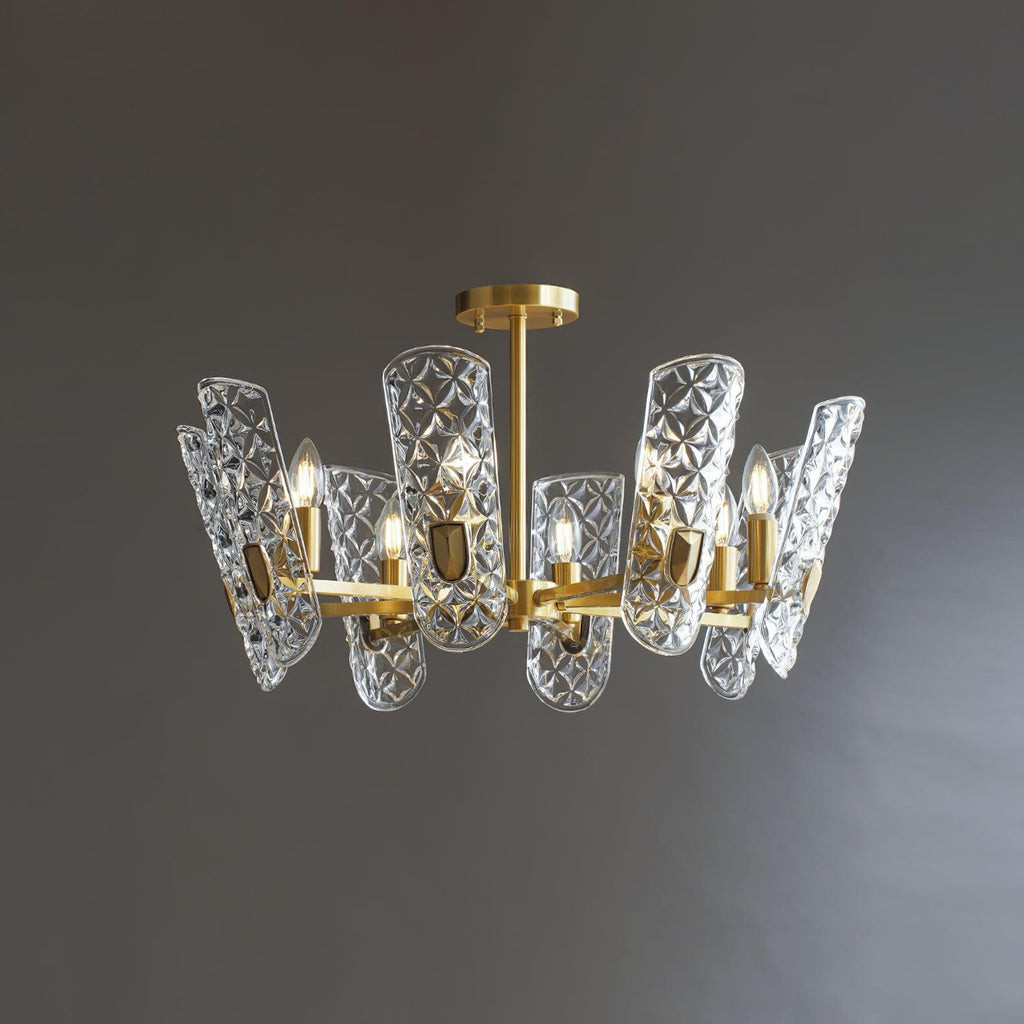 Celeste Lustre Central en Laiton Élégant - Neutralighting