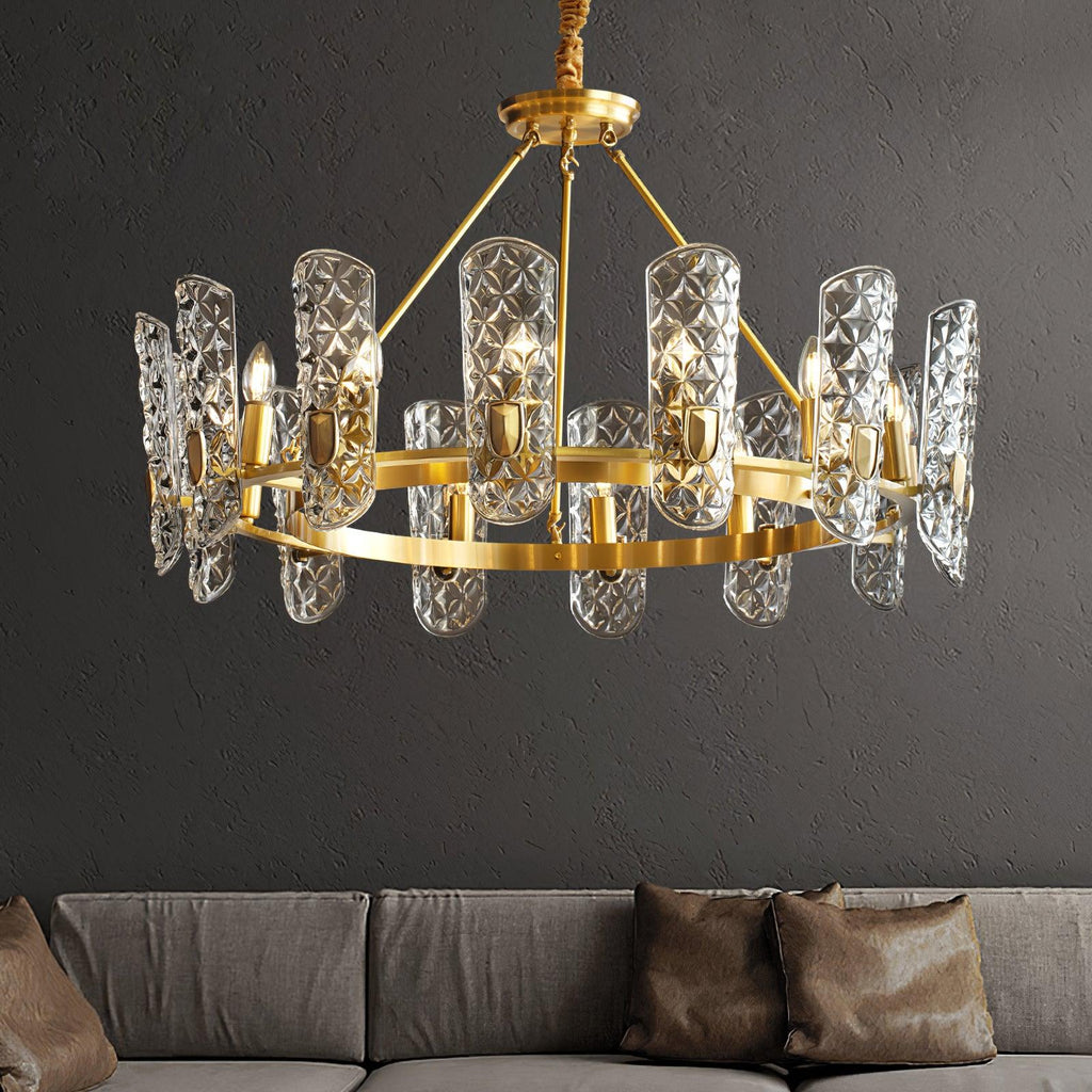 Celeste Lustre Central en Laiton Élégant - Neutralighting