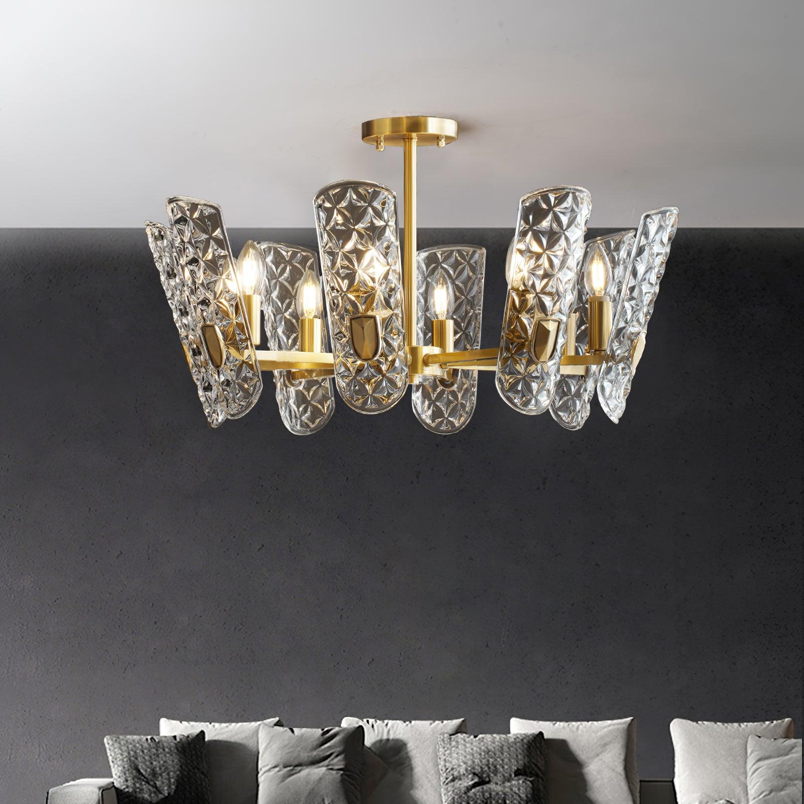 Celeste Lustre Central en Laiton Élégant - Neutralighting