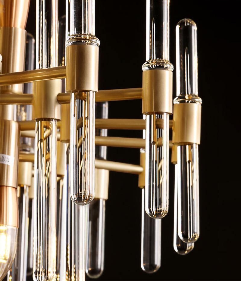 Solara Chandelier en Laiton Antique de Luxe - Neutralighting