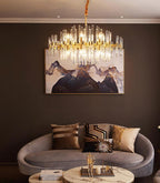 Solara Chandelier en Laiton Antique de Luxe - Neutralighting