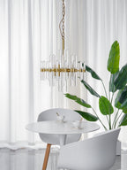 Solara Chandelier en Laiton Antique de Luxe - Neutralighting