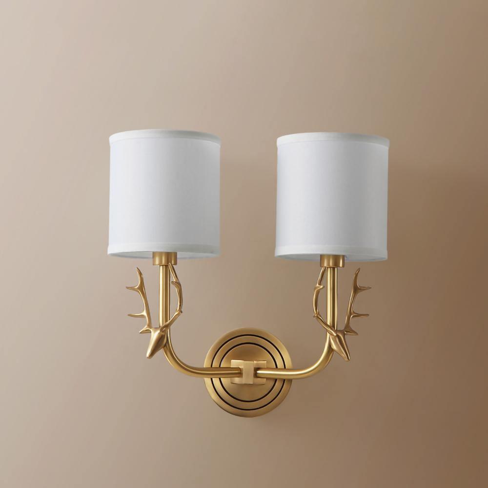 Noble Applique Murale Élégance Tête de Cerf Laiton - Neutralighting