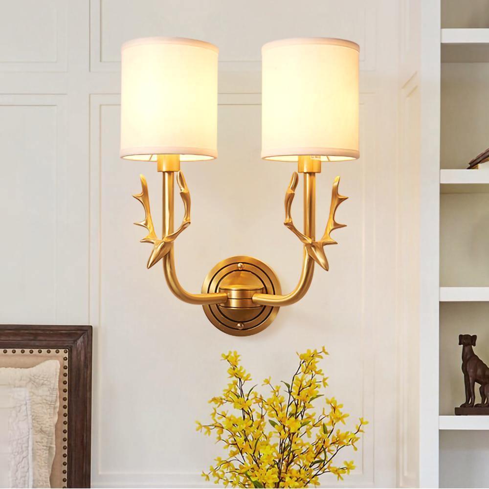 Noble Applique Murale Élégance Tête de Cerf Laiton - Neutralighting