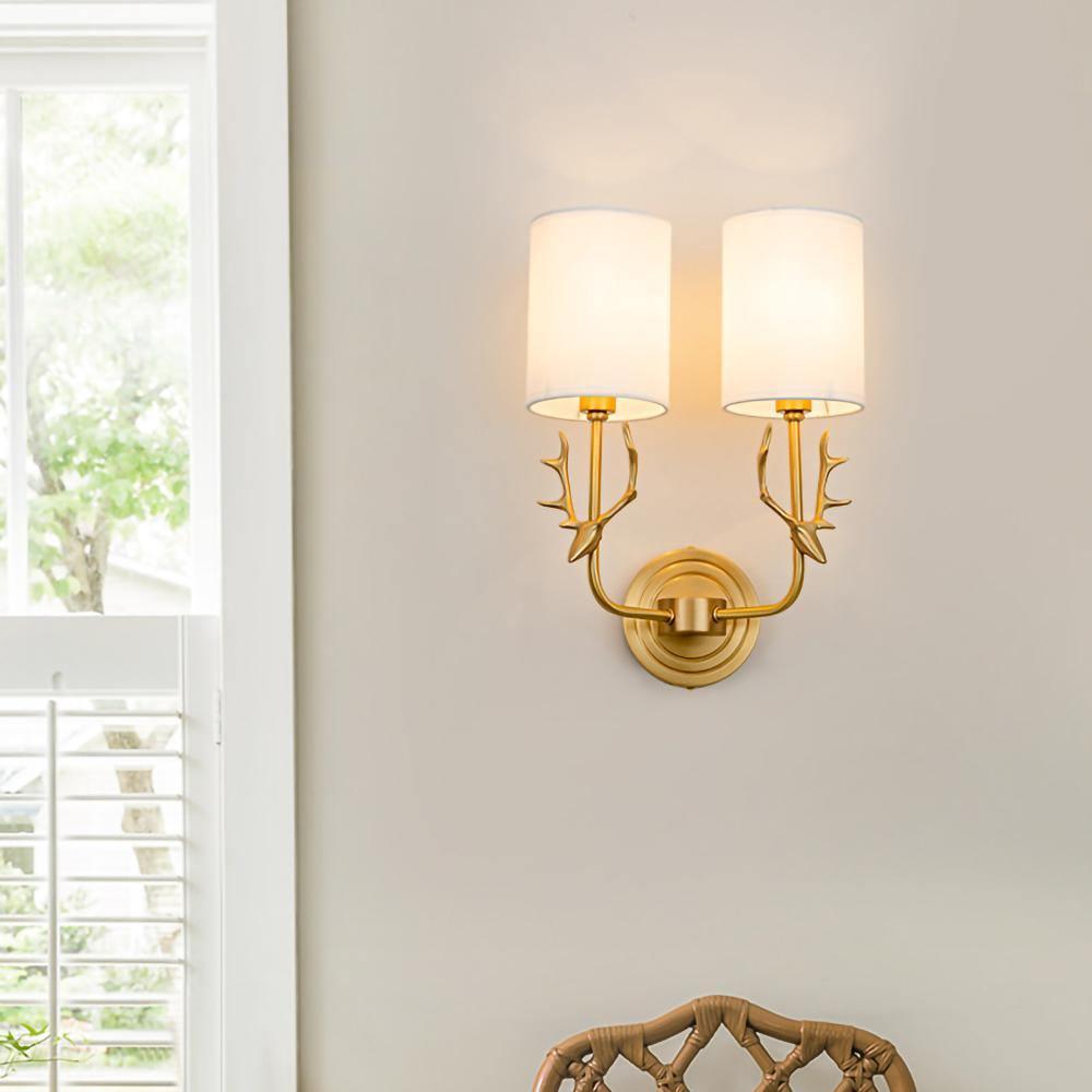 Noble Applique Murale Élégance Tête de Cerf Laiton - Neutralighting