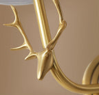 Noble Applique Murale Élégance Tête de Cerf Laiton - Neutralighting